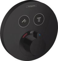 Змішувач прихованого монтажу Hansgrohe ShowerSelect S чорний матовий 15743670