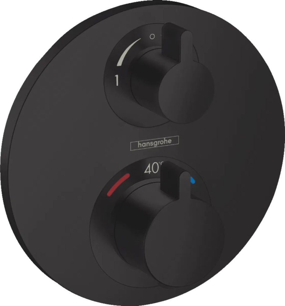 Змішувач прихованого монтажу Hansgrohe Ecostat S чорний матовий 15758670