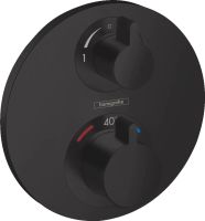 Змішувач прихованого монтажу Hansgrohe Ecostat S чорний матовий 15758670