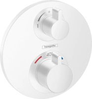 Змішувач прихованого монтажу Hansgrohe Ecostat S білий матовий 15758700