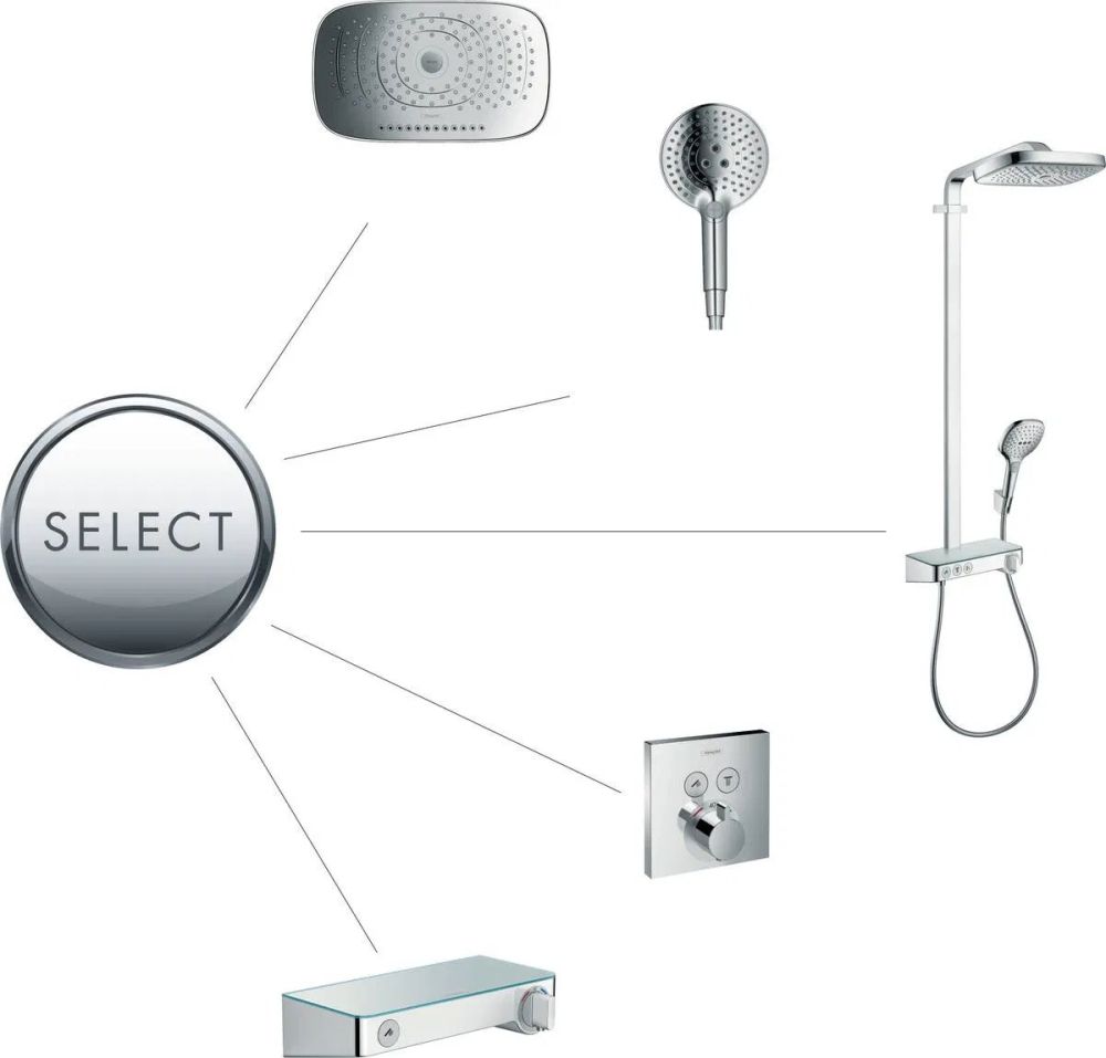 Змішувач прихованого монтажу Hansgrohe ShowerSelect хром 15762000