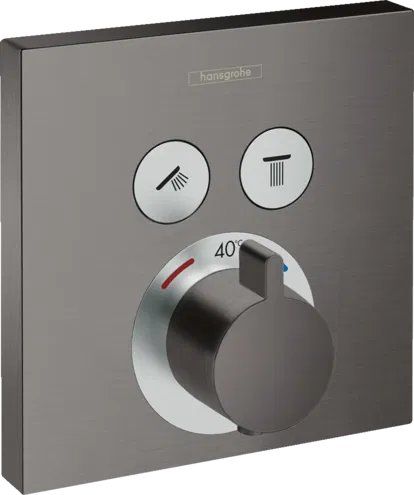 Змішувач прихованого монтажу Hansgrohe ShowerSelect чорний матовий хром 15763340