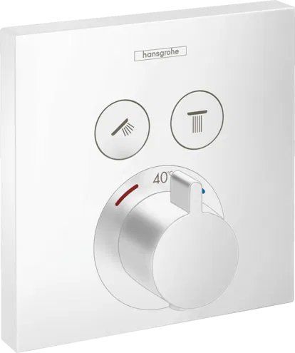 Змішувач прихованого монтажу Hansgrohe ShowerSelect білий матовий 15763700