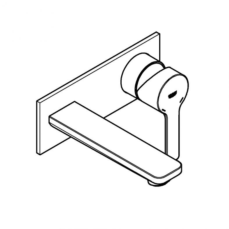 Змішувач для раковини Grohe Lineare графіт темний матовий 19409AL1
