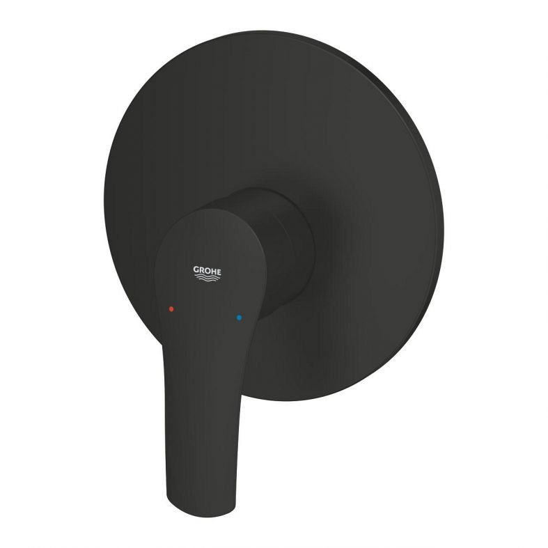 Змішувач прихованого монтажу Grohe Eurosmart New чорний матовий 194512433