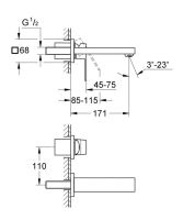 Змішувач для раковини Grohe Eurocube хром 19895000