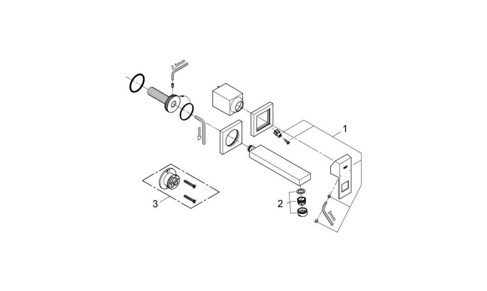Змішувач для раковини Grohe Eurocube хром 19895000