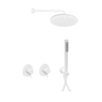 Душевая система скрытого монтажа Paffoni Shower белый матовый KITLIG010BO