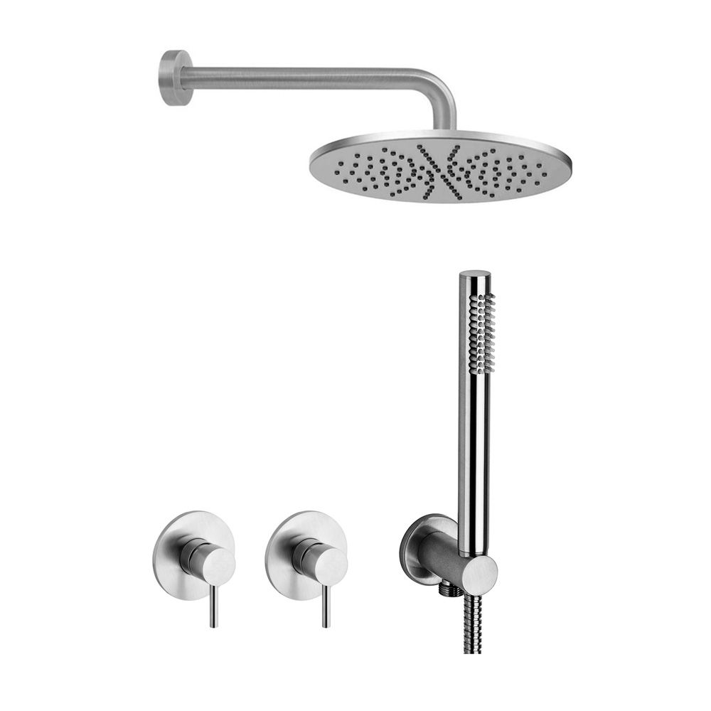 Душова система прихованого монтажу Paffoni Shower сталь KITLIG010ST