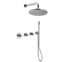 Душевая система скрытого монтажа Paffoni Shower сталь KITMDE000ST300