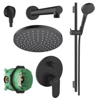 Душевая система скрытого монтажа Hansgrohe Vernis Blend черный матовый 20230002