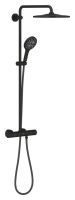 Душевая система с термостатом Grohe Rainshower SmartActive фантомный черный 22119KF0