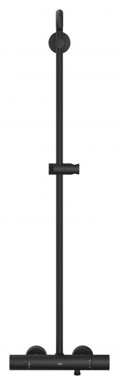 Душевая система с термостатом Grohe Rainshower SmartActive фантомный черный 22119KF0