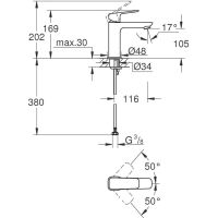 Набір змішувачів Grohe Cubeo 3 в 1 хром UA125246M