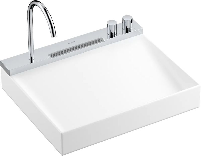 Раковина підвісна Hansgrohe Avalegra 58 см білий матовий/хром 22472000