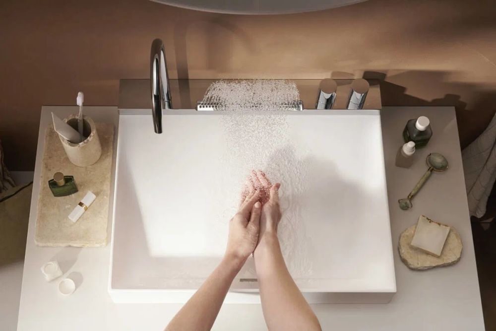 Раковина підвісна Hansgrohe Avalegra 58 см білий матовий/хром 22472000