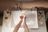 Раковина підвісна Hansgrohe Avalegra 58 см білий матовий/хром 22472000