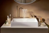 Раковина підвісна Hansgrohe Avalegra 58 см білий матовий/бронза 22472140
