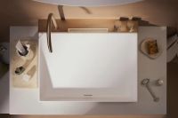 Раковина підвісна Hansgrohe Avalegra 58 см білий матовий/бронза 22472140