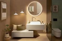Раковина підвісна Hansgrohe Avalegra 58 см білий матовий/бронза 22472140