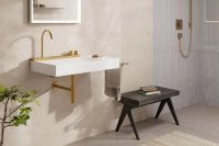 Раковина підвісна Hansgrohe Avalegra 78 см білий матовий/бронза 22473140