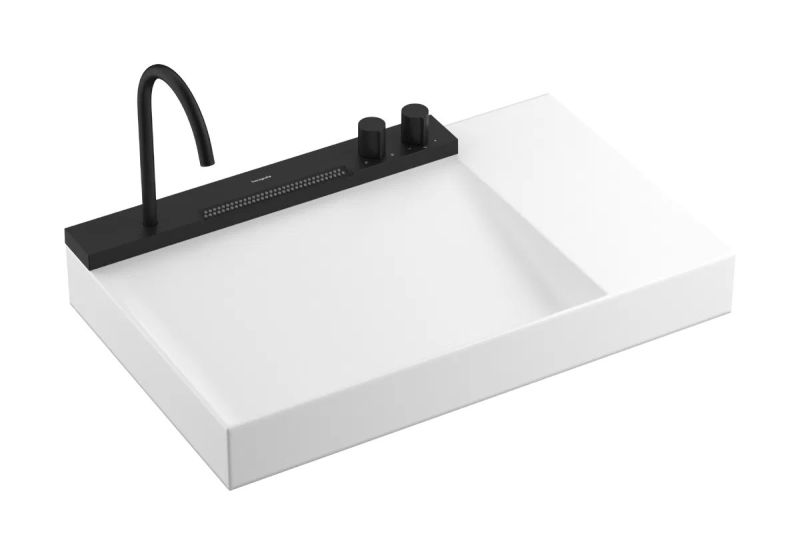 Раковина підвісна Hansgrohe Avalegra 78 см білий матовий/чорний матовий 22473670