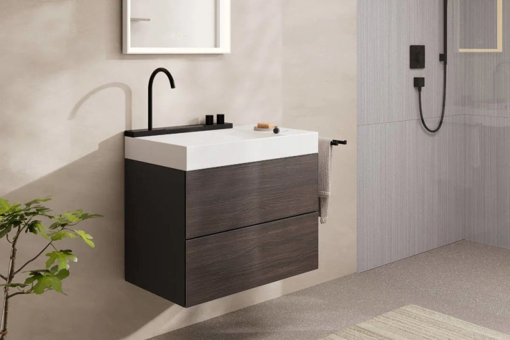 Раковина підвісна Hansgrohe Avalegra 78 см білий матовий/чорний матовий 22473670