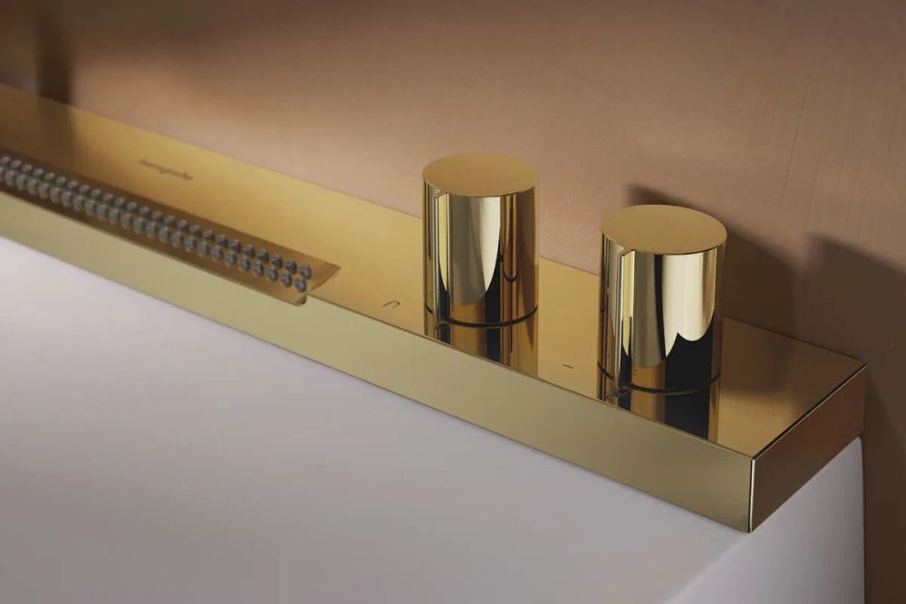 Раковина підвісна Hansgrohe Avalegra 78 см білий матовий/золото 22473990
