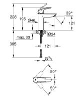 Змішувач для раковини Grohe Eurosmart New хром 23324003