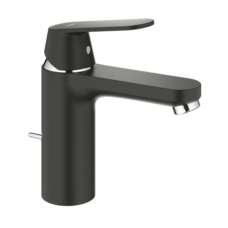 Змішувач для раковини Grohe Eurosmart Cosmopolitan чорний хром 23325KW0
