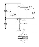 Змішувач для раковини Grohe Eurocube хром 23406000