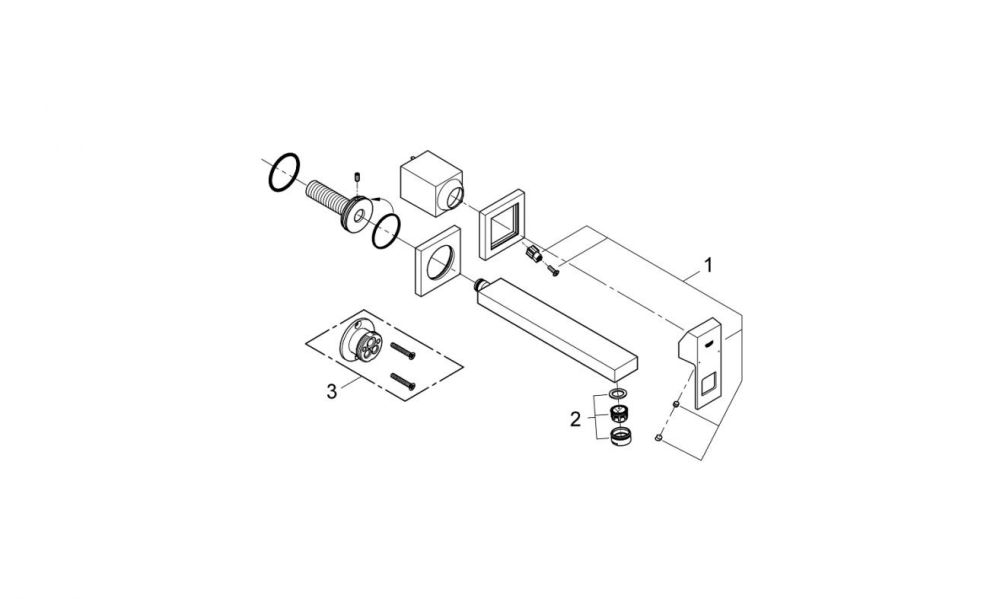 Змішувач для раковини Grohe Eurocube хром 23447000