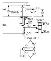 Змішувач для раковини Grohe Get хром 23454000