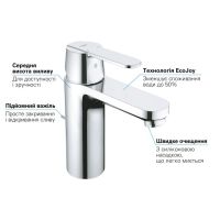 Змішувач для раковини Grohe Get хром 23454000