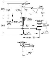 Змішувач для раковини Grohe Start хром 23552002