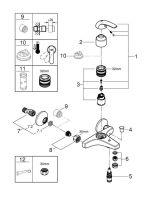 Змішувач для ванни Grohe BauCurve хром 23599000