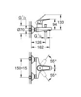 Змішувач для ванни Grohe BauFlow хром 23601000