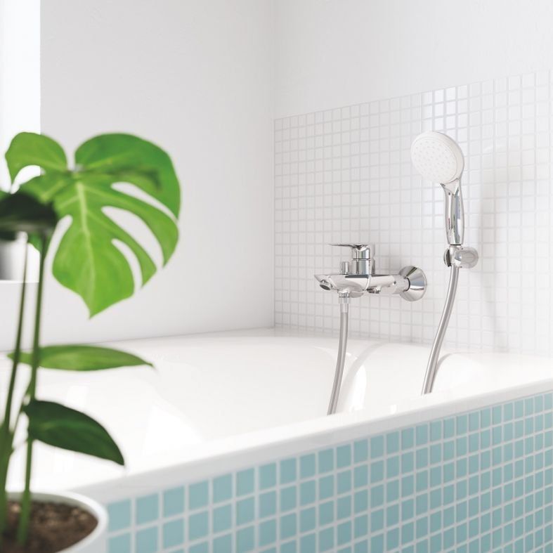Смеситель для ванны Grohe BauEdge New хром 23605001