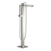 Смеситель для ванны Grohe Eurocube суперсталь 23672DC1 на пол