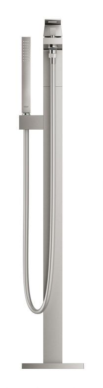 Смеситель для ванны Grohe Eurocube суперсталь 23672DC1 на пол