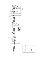 Смеситель для раковины Grohe BauFlow хром 23752000
