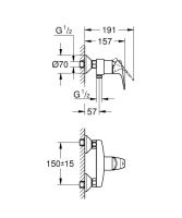 Змішувач для душу Grohe Start Flow хром 23771000