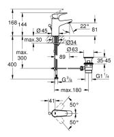 Змішувач для раковини Grohe Start Flow хром 23809000