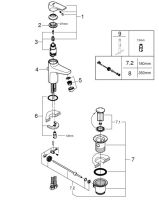 Змішувач для раковини Grohe Start Flow хром 23809000