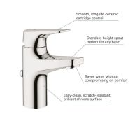 Змішувач для раковини Grohe Start Flow хром 23809000