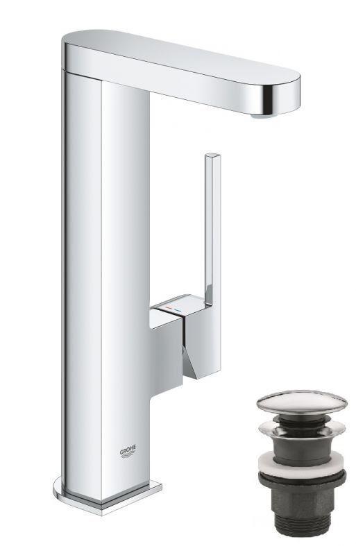 Змішувач для раковини Grohe Plus хром 23844003 з висувною лійкою
