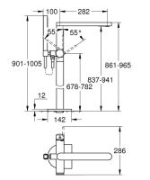 Змішувач для ванни Grohe Plus хром 23846003 на підлогу