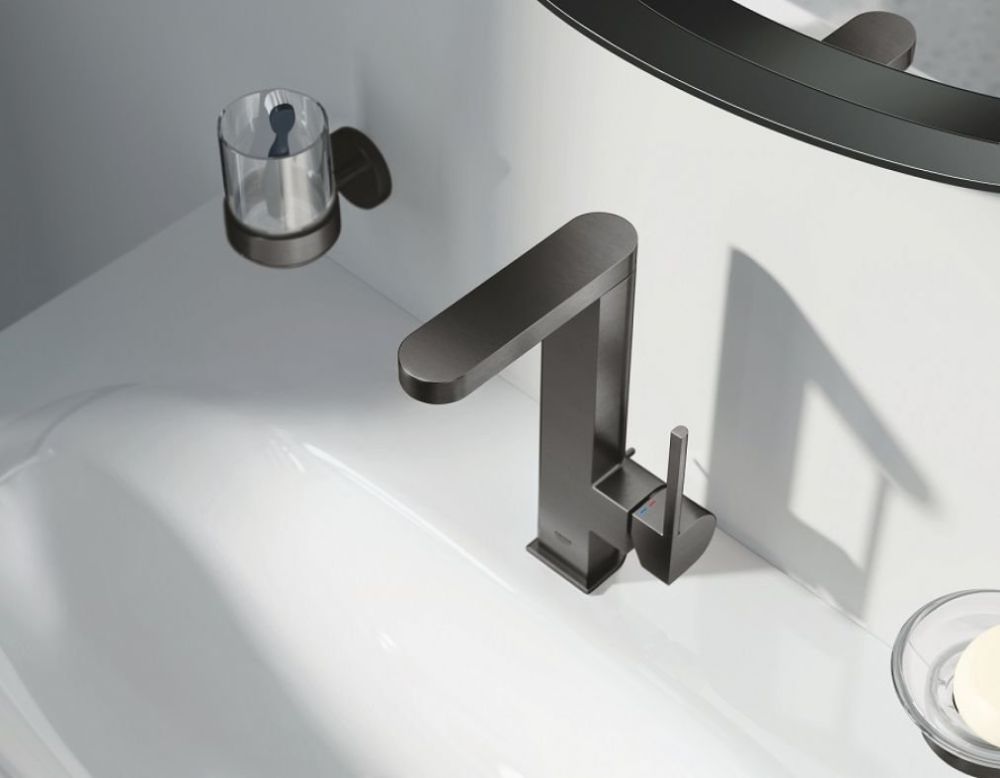 Змішувач для раковини Grohe Plus графіт темний матовий 23851AL3