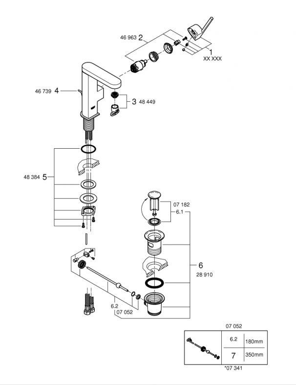 Змішувач для раковини Grohe Plus хром 23871003