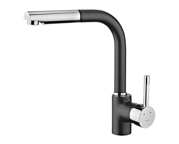 Змішувач для кухні Teka Ark 938 чорний/хром 23938120N з висувною лійкою